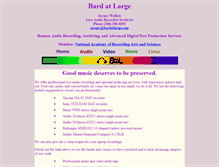 Tablet Screenshot of bardatlarge.com